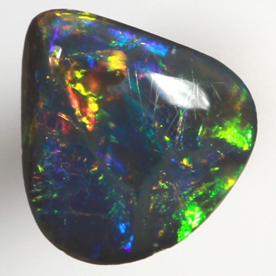 SOLID BLACK OPAL Very rich and bright gemmy colours
